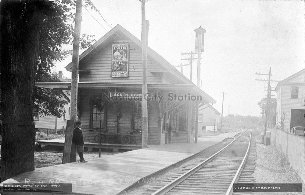 Postcard: Boston & Maine Railroad Station, South Berwick, Maine